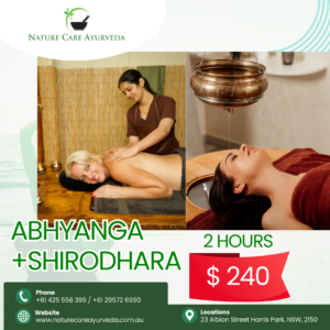 Abhyanga + Shirodhara - 2 Hours